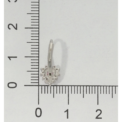 Ezüst szív fülbevaló (02203-36)