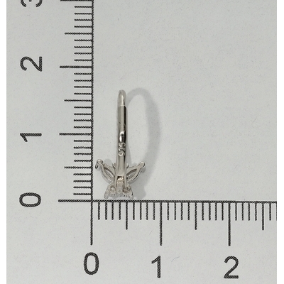 Ezüst pillangó fülbevaló (02203-40)