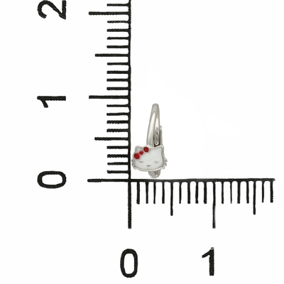 Ezüst Hello Kitty gyerek fülbevaló (02203-42)