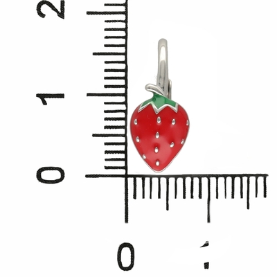 Ezüst eper gyerek fülbevaló (02203-44)