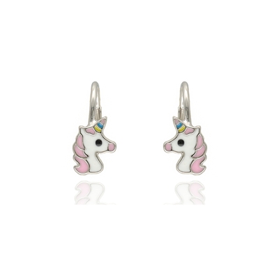 Ezüst Unikornis gyerek fülbevaló (02203-53)