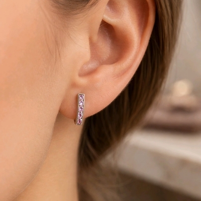 Ezüst gyerek fülbevaló (02204-2)