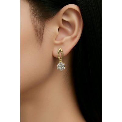 Ezüst fülbevaló (02204-4)