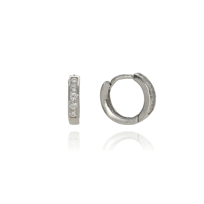 Ezüst karika fülbevaló (02212-10)