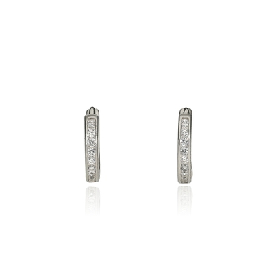 Ezüst karika fülbevaló (02212-5)