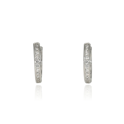 Ezüst karika fülbevaló (02212-6)