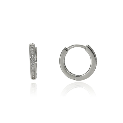 Ezüst karika fülbevaló (02212-6)