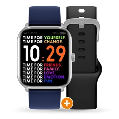 Ice-Watch Ice Smart One Silver Black Navy Medium okosóra (022252)