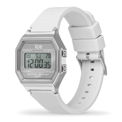Ice-Watch Ice Digit Retro White Silver Small óra (022734)