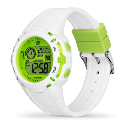 Ice-Watch Ice Digit Explorer White Lime Small óra (024004)