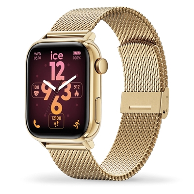 Ice-Watch Ice Smart 3.0 Rectangular 1.78 Gold Milanese Medium okosóra (024656)