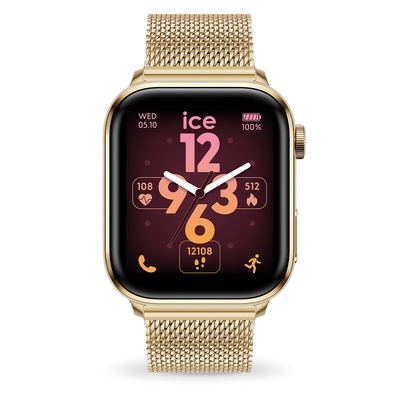 Ice-Watch Ice Smart 3.0 Rectangular 1.78 Gold Milanese Medium okosóra (024656)