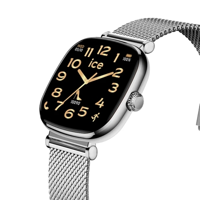 Ice-Watch Ice Smart SQ 2.0 Square 1.7" Silver Milanese Small okosóra (025820)