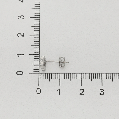 Fehér arany lóhere fülbevaló (02F107-12-TC_KT)