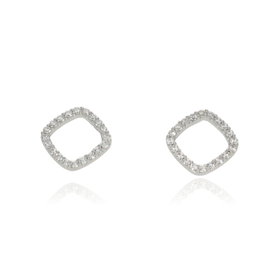 Fehér arany fülbevaló (02F107-6-BV_KT)