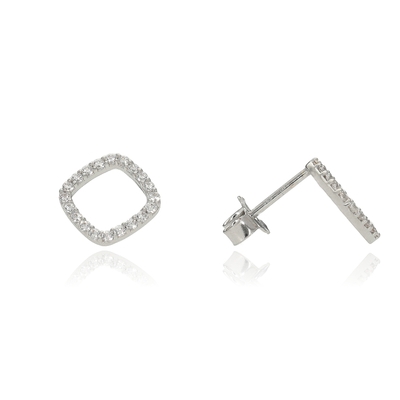 Fehér arany fülbevaló (02F107-6-BV_KT)