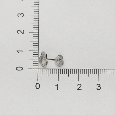 Fehér arany végtelen szív fülbevaló (02F107-6-TC_KT)