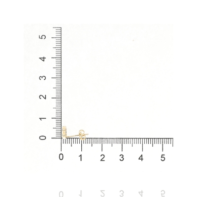 Arany lóhere fülbevaló (02S107-14-TC_KT)