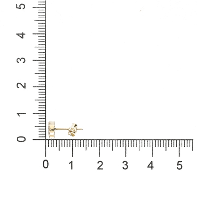 Arany szív fülbevaló (02S107-15-TC_KT)