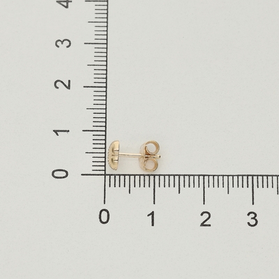 Arany szív fülbevaló (02S107-17-TC_KT)