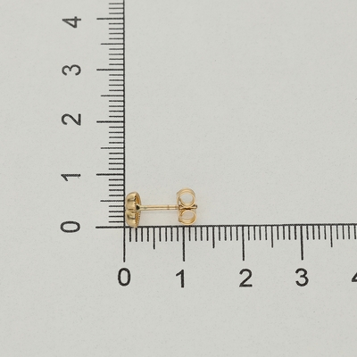 Arany szív fülbevaló (02S107-18-TC_KT)