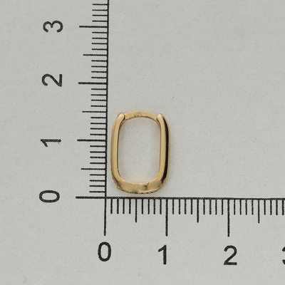 Arany ovális fülbevaló (02S114-9-TC_KT)