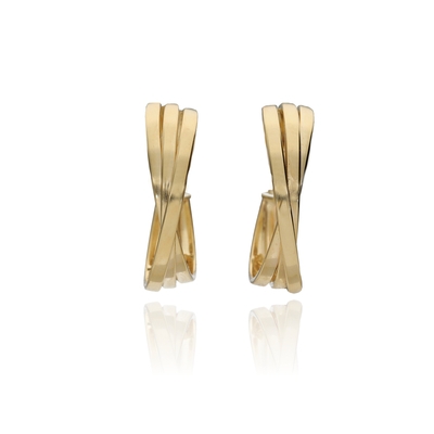 Arany karika fülbevaló (02S202-6-TC_KT)