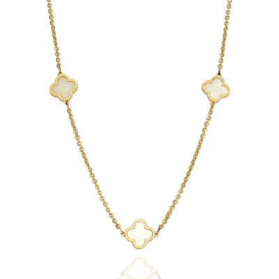 Arany lóhere nyaklánc 44 cm (03S221-2-WH)