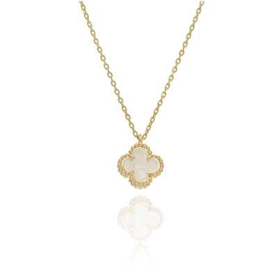 Arany lóhere nyaklánc 45 cm (03S221-WH-1)