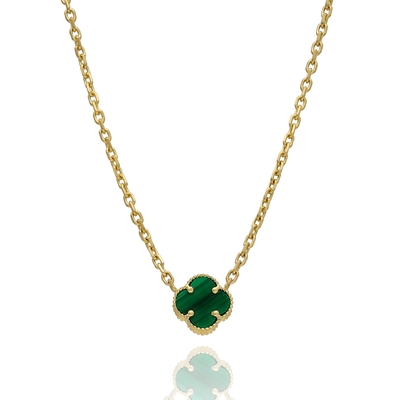 Arany lóhere nyaklánc 42 cm (03S221-ZÖ-M)