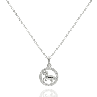 Ezüst ló nyaklánc (04115-56)