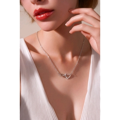 Ezüst végtelen szív nyaklánc 45 cm (04115-64)