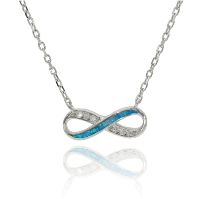 Ezüst végtelen nyaklánc 42 cm (04115-8)