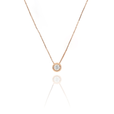 Rosé arany nyaklánc 45 cm (04R125-1)