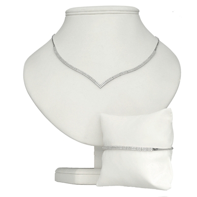 Fehér arany nyakék (05F101-3-TC_KT)