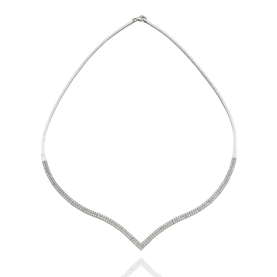 Fehér arany nyakék (05F101-3-TC_KT)