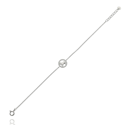 Ezüst ló karlánc 20 cm (07118-164)