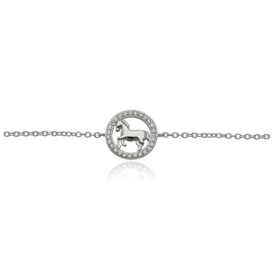 Ezüst ló karlánc 20 cm (07118-164)