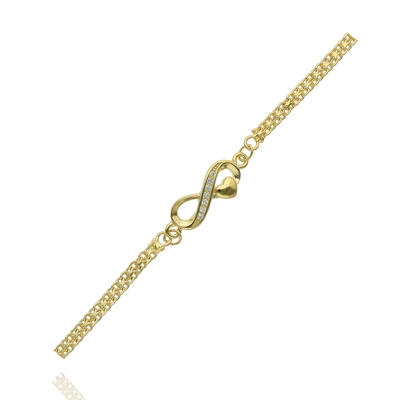 Ezüst végtelen karlánc 20 cm (07118-186)