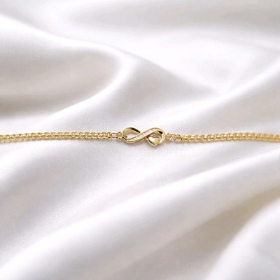 Ezüst végtelen karlánc 20 cm (07118-186)