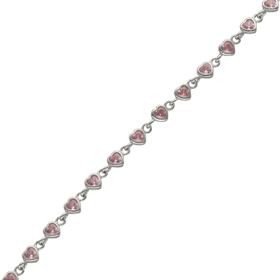 Ezüst szív karlánc 21 cm (07118-191)