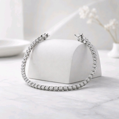 Ezüst tenisz karkötő 19 cm (07224-12)