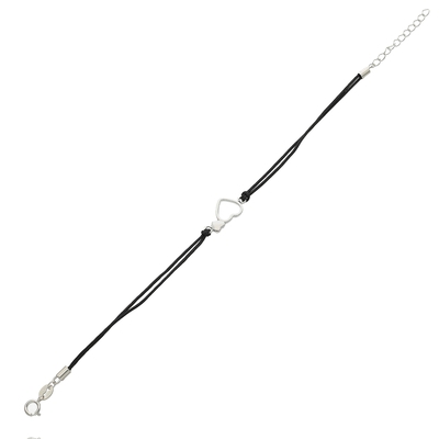 Ezüst szív karkötő 16 cm (07BL139-03)