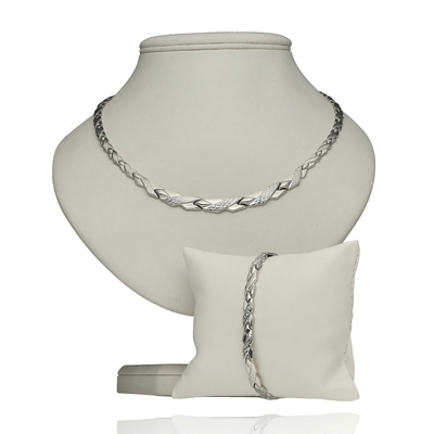 Fehér arany karlánc 19 cm (07F131-2)