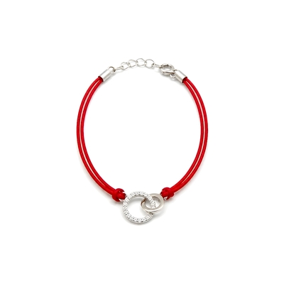 Ezüst karkötő 19 cm (07RED140-05)