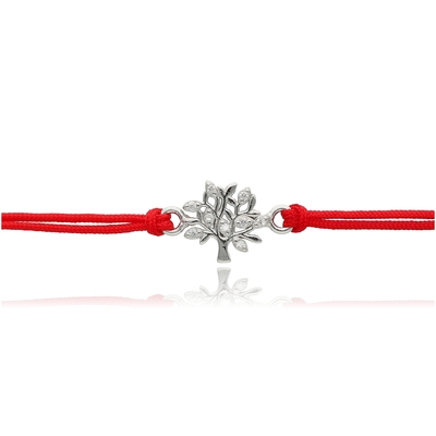 Ezüst Életfa karkötő 16 cm (07RED143-01)