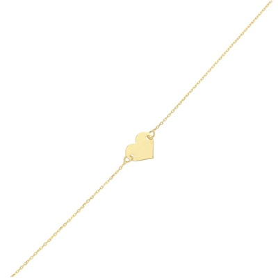 Arany szív karlánc 20 cm (07S118-42)