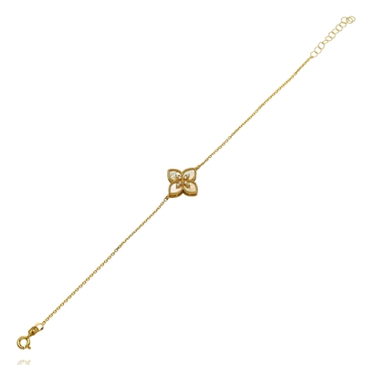 Arany virág karlánc 20 cm (07S118-4)