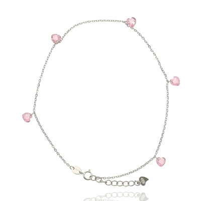 Ezüst szív bokalánc 27 cm (08118-13)