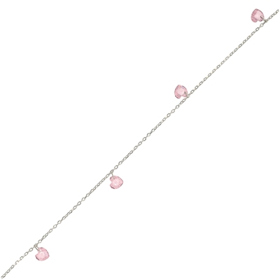 Ezüst szív bokalánc 27 cm (08118-13)